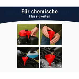 Produktbild für Trichter Hünersdorff 951500, rot, 4-teiliges Set