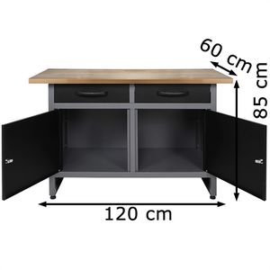 Produktbild für Werkbank Ondis24 Werner, schwarz