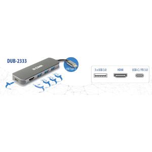 Produktbild für Dockingstation D-Link 5-in-1, DUB-2333