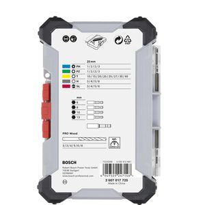 Produktbild für Bohrer-Bit-Set Bosch Extra Hard und PRO Wood Set
