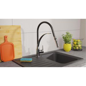 Produktbild für Küchenarmatur EISL CARNEO, chrom / schwarz