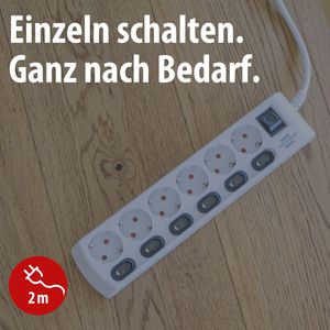 Produktbild für Steckdosenleiste Brennenstuhl mit 2m Kabel