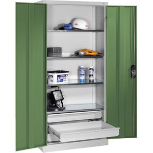 Produktbild für Werkzeugschrank CP-Möbel 8921-503, aus Metall, grau / grün