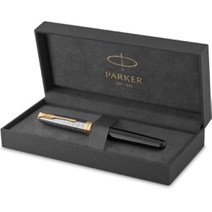 Produktbild für Füller Parker Sonnet Premium Metal &amp; Black G.C.