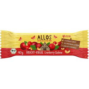 Produktbild für Fruchtriegel Allos Cranberry-Cashew, BIO