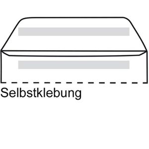 Produktbild für Briefumschläge DeutschePost weiß, DIN lang