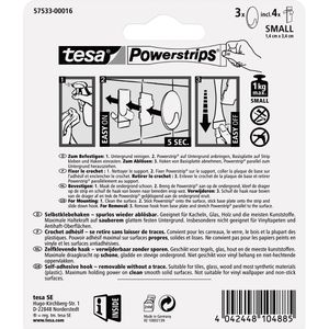 Produktbild für Klebehaken Tesa 57533 Powerstrips Haken Small Oval