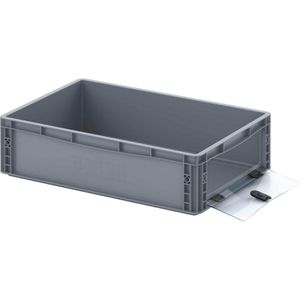Eurobox AUER EG SKS 64/17 HG, grau, mit Acrylglas-Sichtklappe