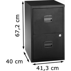 Produktbild für Hängeregisterschrank Bisley-Home PFA2-633