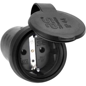 Produktbild für Schutzkontakt-Kupplung as-Schwabe 60417, schwarz