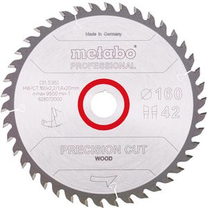 Kreissägeblatt Metabo Precision Cut Wood Professional
