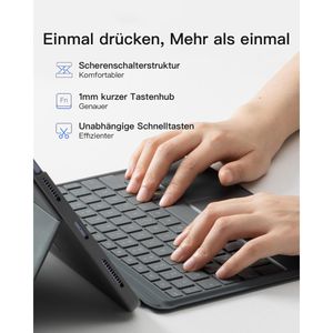 Produktbild für Tablet-Hülle Inateck KB04111, grau