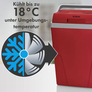 Produktbild für Kühlbox Bomann KB 6011.1 CB rot, 22 Liter