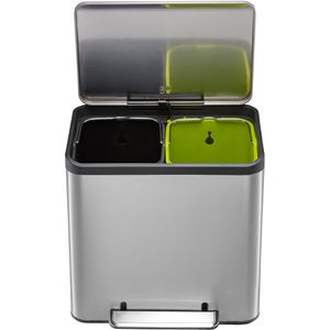 Mülleimer EKO EcoCasa, VB 912831, matt silber