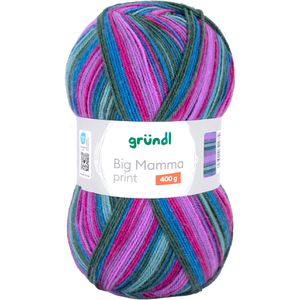 Produktbild für Häkelgarn Gründl Big Mamma print, magenta/blau/grün/lila