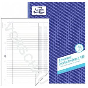 Spaltenbuch Zweckform 450, 2 Spalten