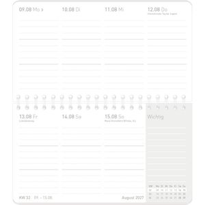 Produktbild für Tischkalender Häfft 11352-0 Black Edition, Wochenkalender quer