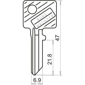 Produktbild für Vorhängeschloss Burg-Wächter Duo 22240SB, 40mm