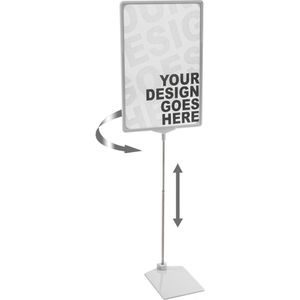 Infoständer Franken PSM A3 12, beidseitig, grau A3