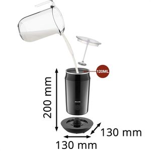 Produktbild für Milchaufschäumer Philips Milk Twister, CA6500/63, elektrisch