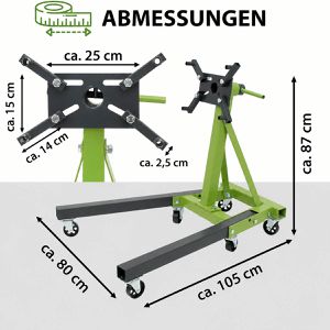 Produktbild für Motorständer Trutzholm 38640, rollbar, mit 4 Aufnahmepunkten