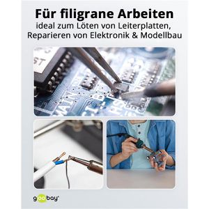Produktbild für Löthilfe Goobay 76558, mit Lupe