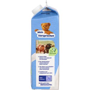 Produktbild für Milch Bärenmarke fettarme H-Milch, Fettgehalt 1,5%