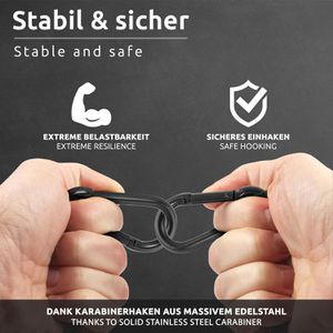 Produktbild für Gepäckspanner ECENCE 72010104, mit Karabiner