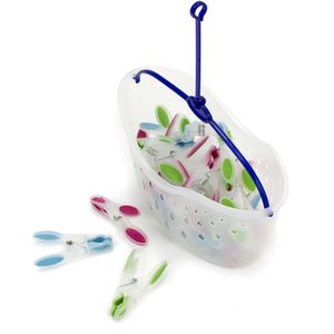 Wäscheklammern MSV Soft-Grip, farbig sortiert