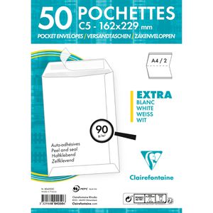 Produktbild für Versandtaschen Clairefontaine 804250C, weiß, C5