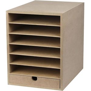 Produktbild für Tonpapier Creativ-Company 99435 inkl. MDF-Regal, A4