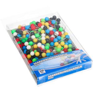 Produktbild für Markierungsnadeln TipTop-Office farbig sortiert