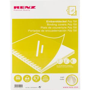 Produktbild für Bindefolien Renz Poly matt-transparent, 700 mic