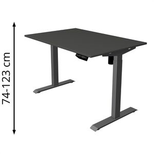 Produktbild für Schreibtisch Kerkmann Move 1, anthrazit / anthrazit