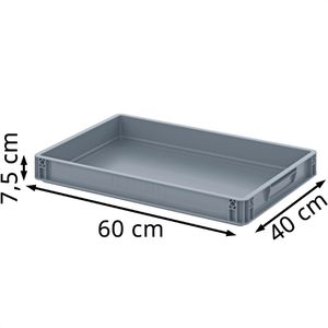 Produktbild für Eurobox AUER EG 64/75 HG, grau, 15 Liter