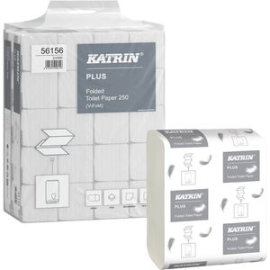 Produktbild für Toilettenpapier Katrin Plus Toilet folded, Bulk Pack, 56156