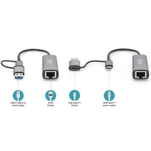 Produktbild für USB-Adapter Digitus Ethernet 2.5G, DN-3028