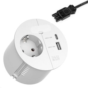 Produktbild für Einbausteckdose Bachmann Loop, mit 0,2 m Kabel