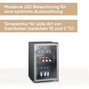 Produktbild für Getränkekühlschrank Severin FKS 8840, mit Glastür