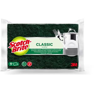 3M Spülschwamm Scotch Brite Classic, CLSP9N, Scheuervlies, 9 Stück , 9 Stück