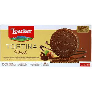 Waffeln Loacker Tortina Dark Hazelnut, Waffeltörtchen