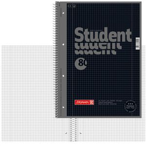 Collegeblock Brunnen Student onyx, 1069928190, A4