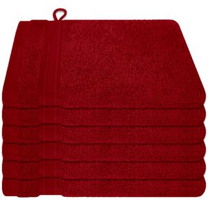 Waschlappen Dyckhoff Siena Set, granat, 16 x 21 cm