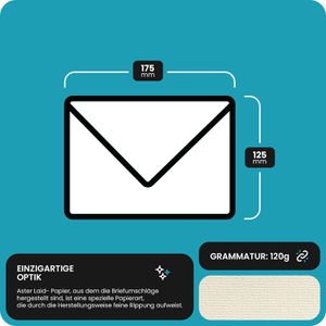 Produktbild für Briefumschläge Netuno Aster Laid, Ecru, B6