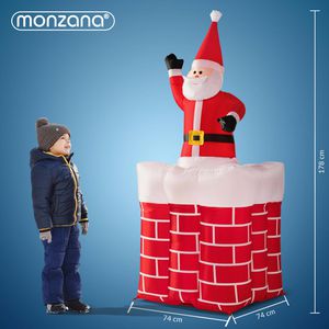 Produktbild für Weihnachtsfigur Monzana Weihnachtsmann im Kamin