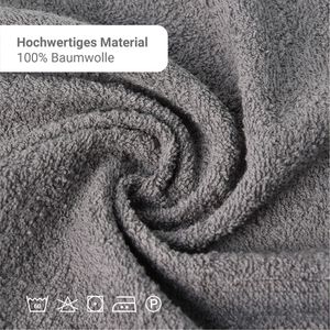 Produktbild für Handtuch NatureMark Frottier Set, anthrazit