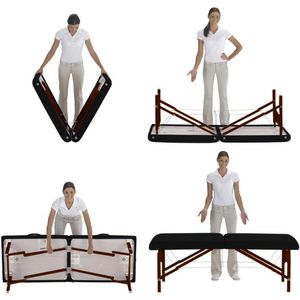 Produktbild für Massageliege Master-Massage Argo, aus Holz, mit Armauflage