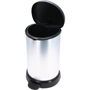 Produktbild für Mülleimer Curver Deco Bin Metallics, silber