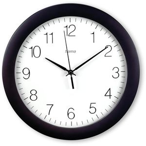 Produktbild für Wanduhr Hama Teneriffa, Kunststoff, analog, Funkuhr
