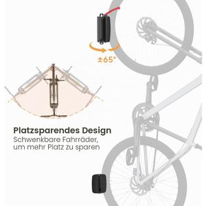 Produktbild für Fahrrad-Wandhalterung myWall HR17L, Reifenbreite bis 90 mm